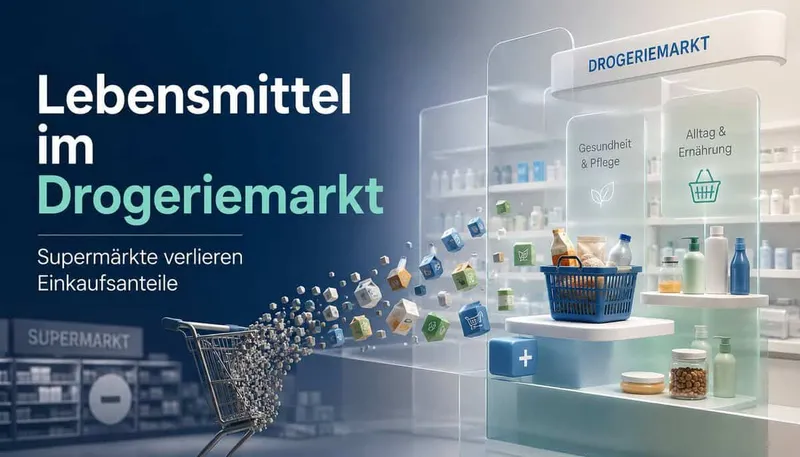 Supermärkte unter Druck: Drogerien gewinnen Lebensmittelkäufe