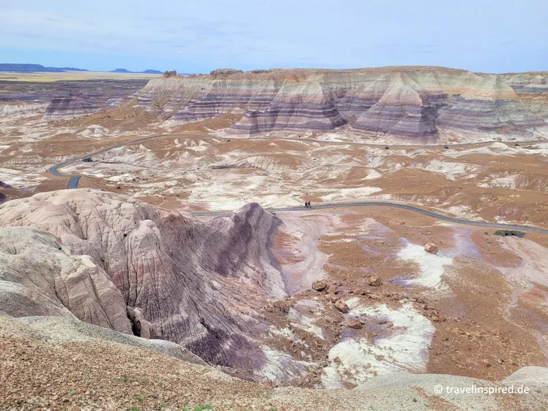 Petrified Forest Nationalpark: Von gestreiften Bergen und versteinertem Holz