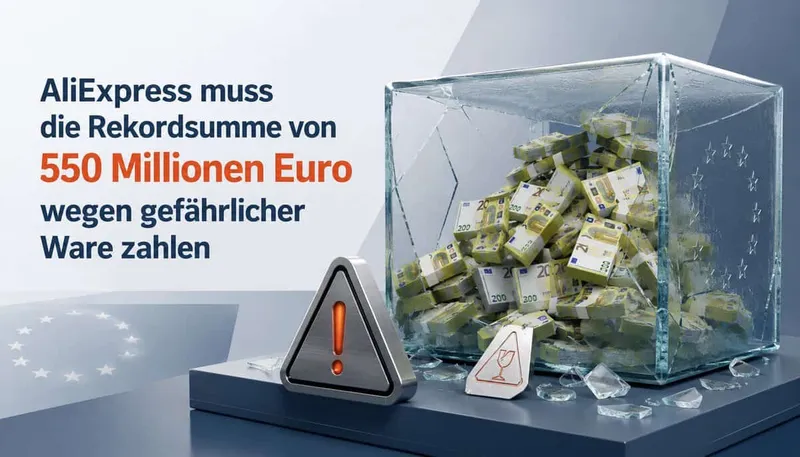 EU verhängt Strafzahlung: AliExpress muss die Rekordsumme von 550 Millionen Euro zahlen