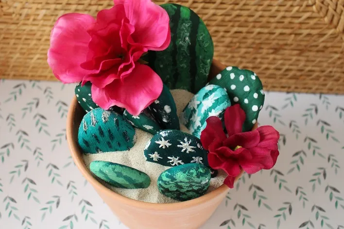DIY: KAKTUS DEKO AUS STEINEN