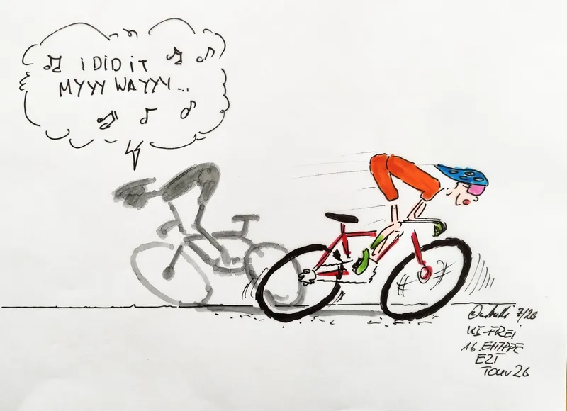 Dienstag, 21. Juli 2026 16. Etappe: Évian-les-Bains – Thonon-les-Bains (26 km, Einzelzeitfahren) Im ersten Drittel geht es bergauf, dann bergab, im letzten Drittel erst kurvig, später gerade am Seeufer entlang Richtung Ziel. Es geht um einen prestigeträchtigen Tagessieg für Spezialisten.