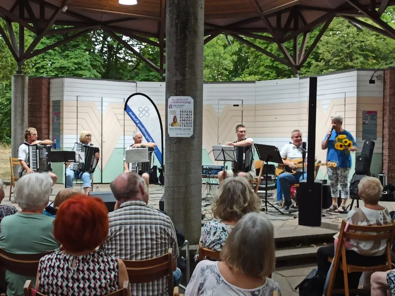 Musiker des Akkordeonclubs Wiesloch begeisterten das Publikum