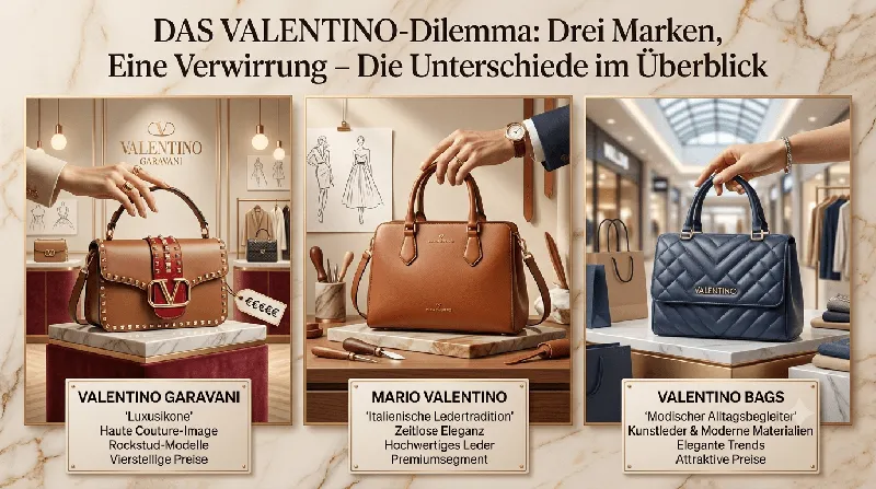 Valentino, Valentino Bags oder Mario Valentino – wo liegt eigentlich der Unterschied?