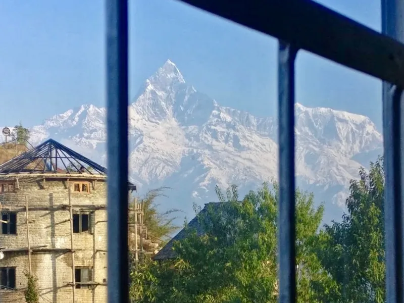 Ein Hostel in Nepal