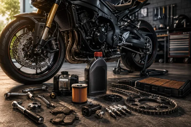 Motorrad richtig warten: Welche Ersatzteile und welches Zubehör wirklich zählen