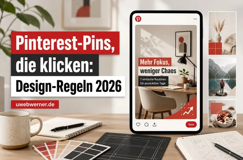 Pinterest-Pins, die klicken: Design-Regeln 2026