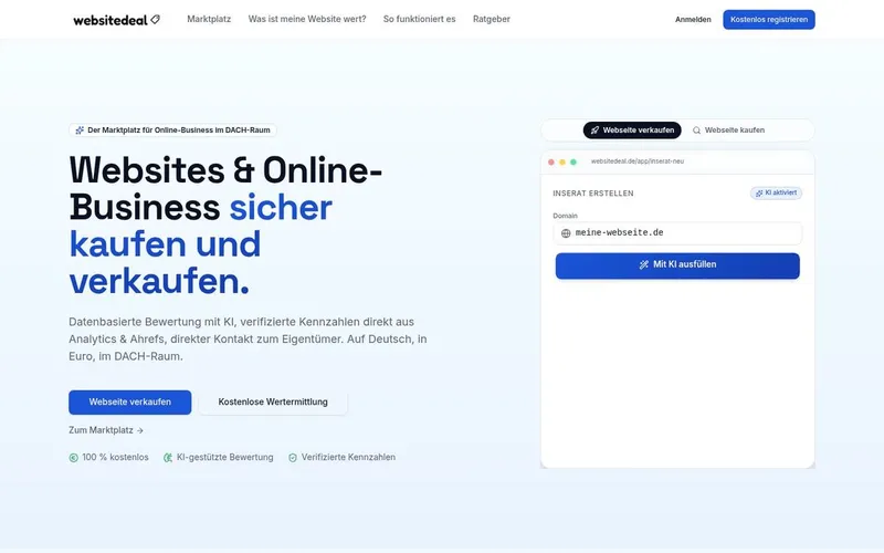 Flippa Alternativen – beste Plattform in Deutschland