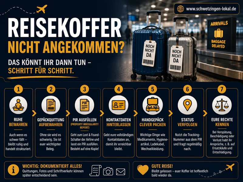 Koffer weg? Diese Schritte helfen am Flughafen!