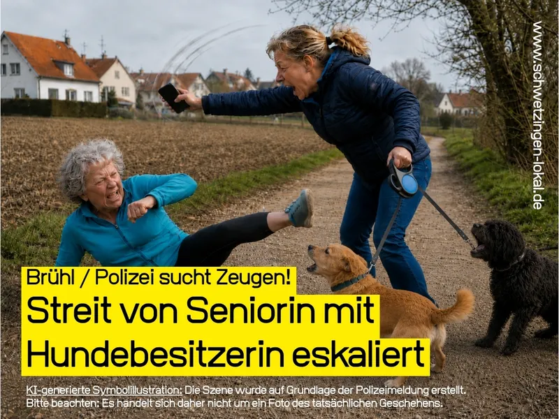 Brühl: Streit mit Hundebesitzerin eskaliert / Zeugenaufruf der Polizei