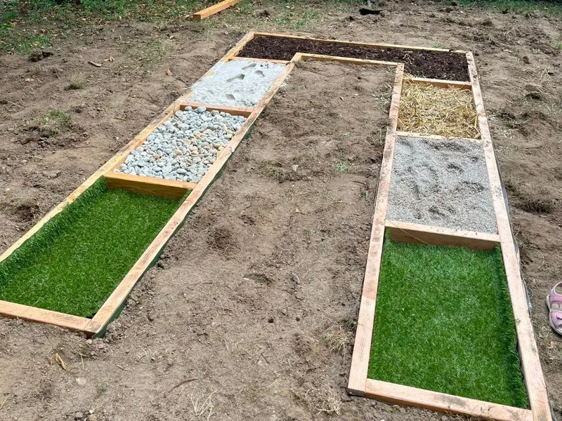 Barfußpfad, Wasserspielbahn und Spielhaus: Neue Möglichkeiten im Kindergarten St. Georg