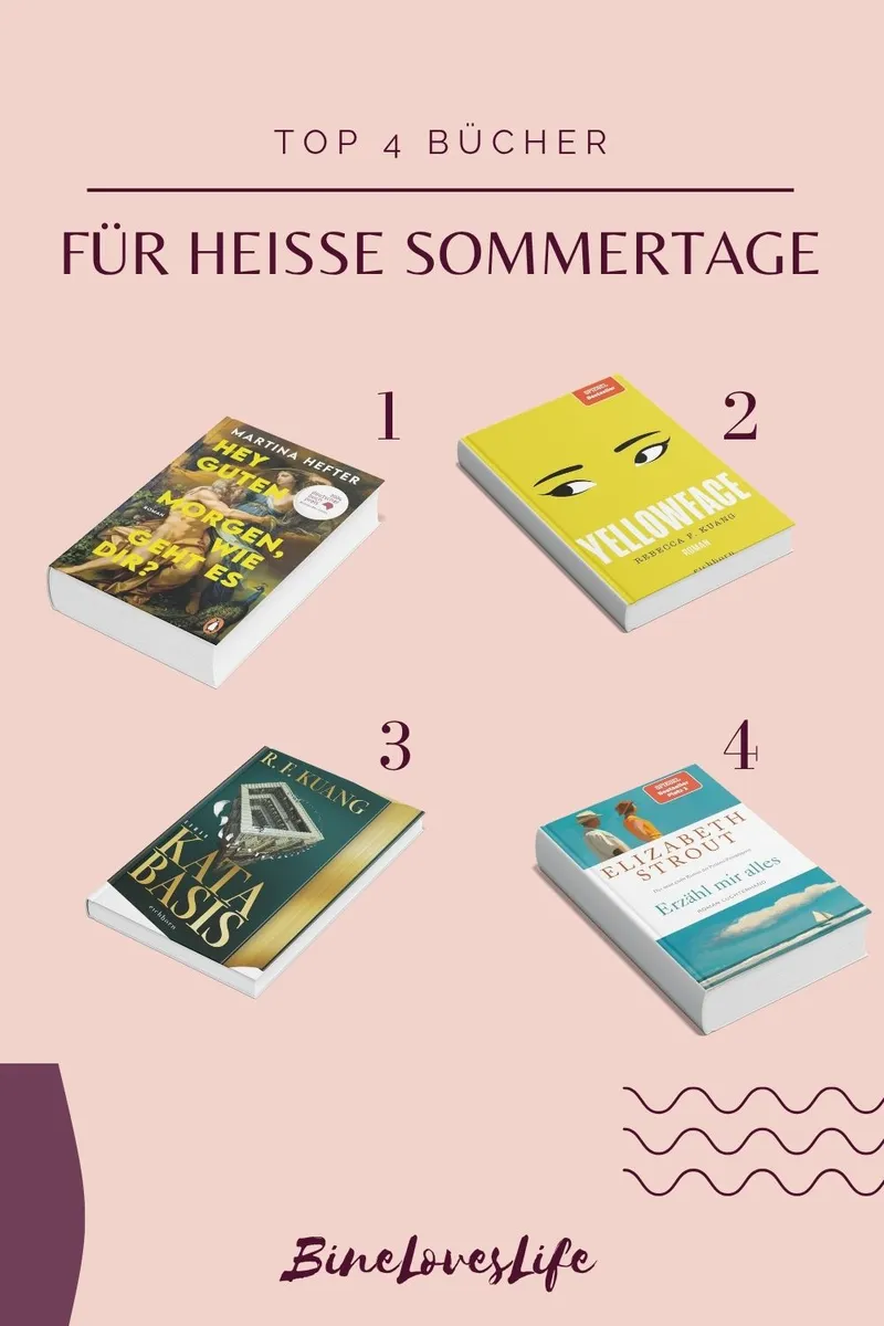 Top 4 Bücher für heiße Sommertage