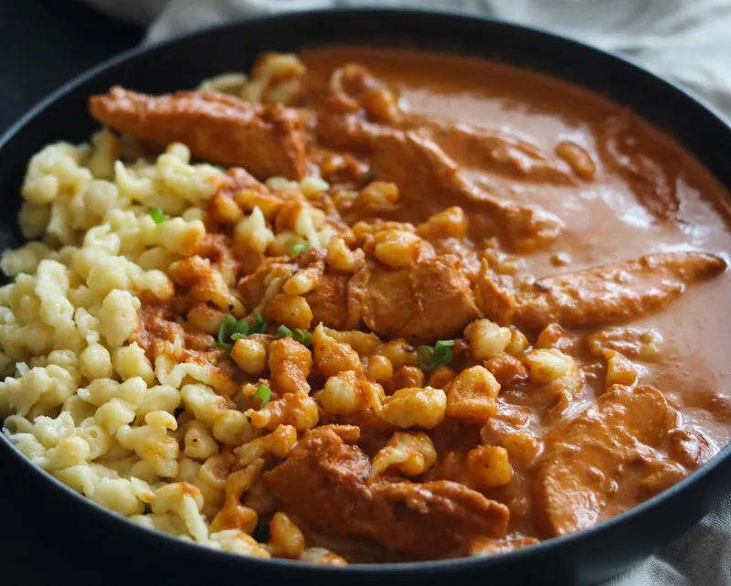 Hähnchen – Geschnetzeltes mit Paprika