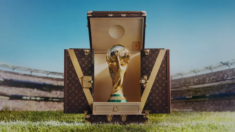 FIFA-WM-Pokal im Louis-Vuitton-Koffer: Wenn Fußball auf Luxus trifft