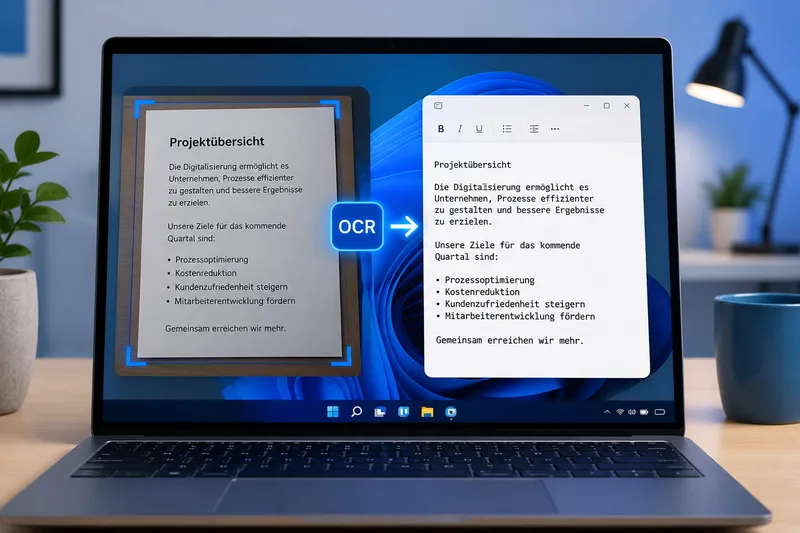 Bild in Text umwandeln: 4 einfache OCR-Wege unter Windows