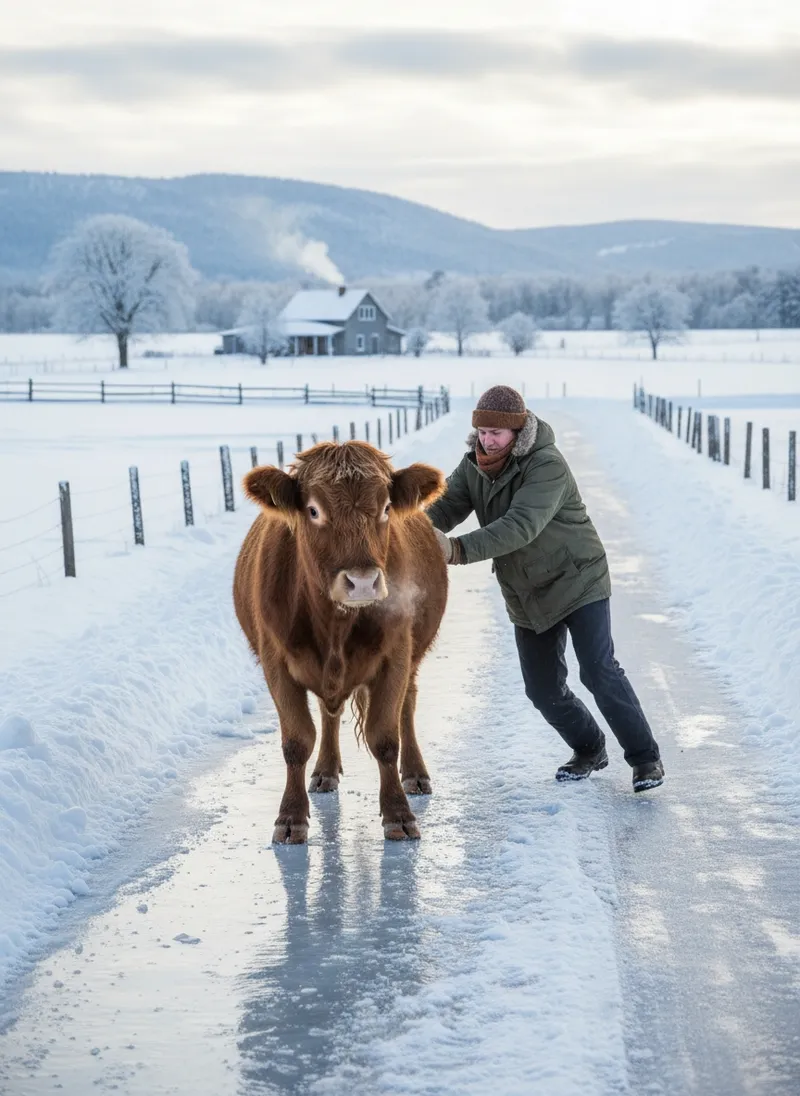 Redewendung „Die Kuh vom Eis holen“