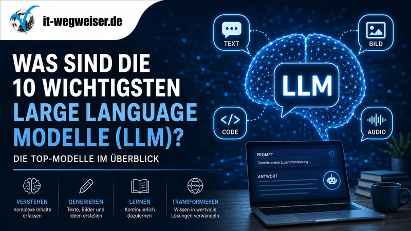 Was sind die wichtigsten 10 Large Language Modelle (LLM)?