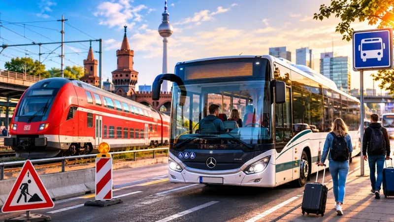 Wie funktioniert der RE1-Ersatzverkehr zwischen Berlin und Frankfurt (Oder) bis zum 15. August 2026