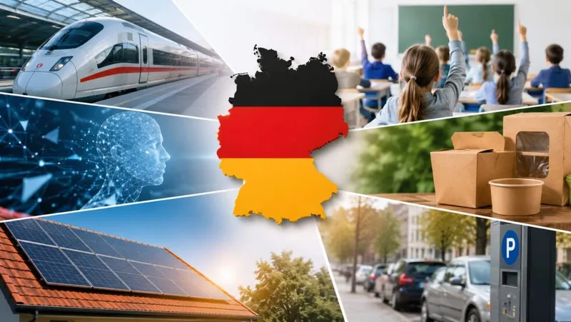 Was ändert sich in Deutschland ab August 2026? Neue Regeln für Bahn, Schule, KI und Solar