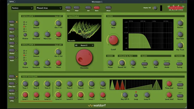 Waldorf Microwave 1 Plug-in: Die „Mean Green Machine“ ist zurück