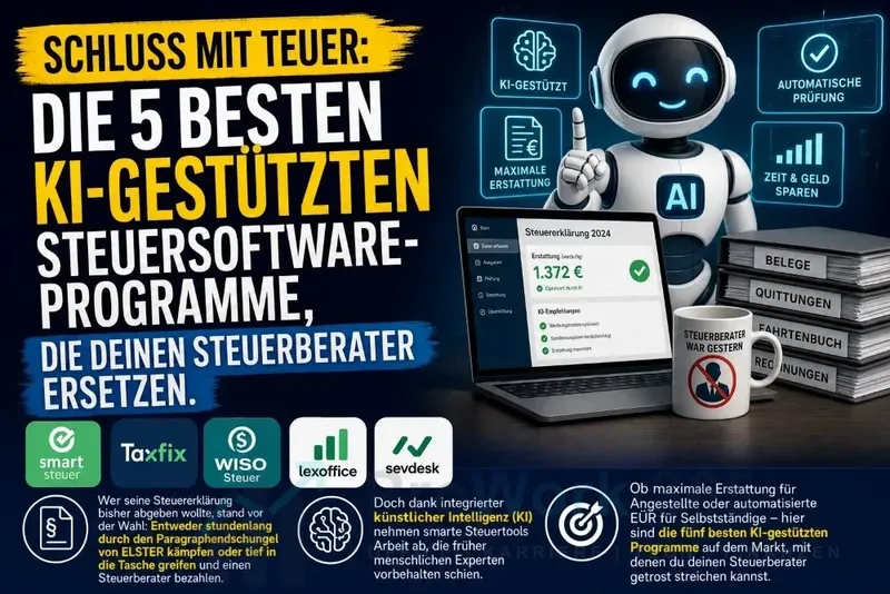 Die 5 besten KI-gestützten Steuersoftware-Programme, die deinen Steuerberater ersetzen