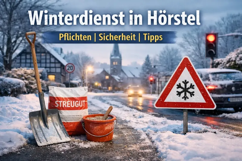 Winter in Hörstel: Schnee, Eis und Glätte – was Mieter, Vermieter und Autofahrer jetzt beachten müssen