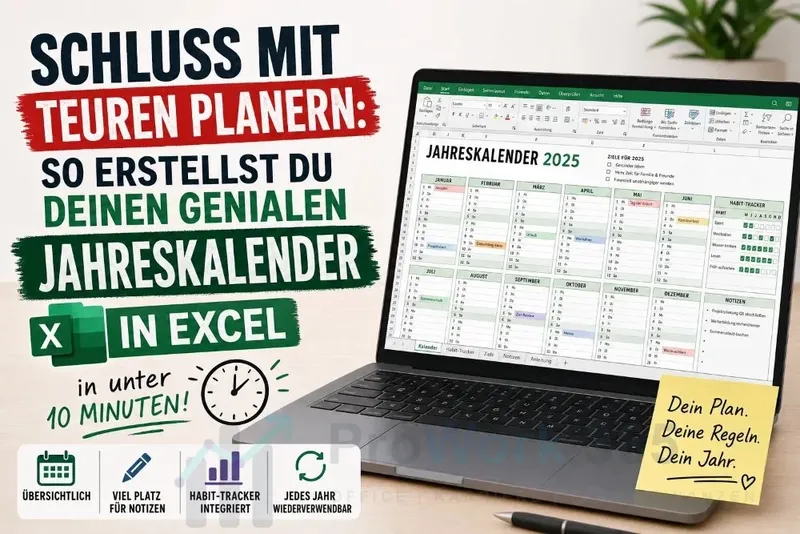 So erstellst du deinen genialen Jahreskalender in Excel