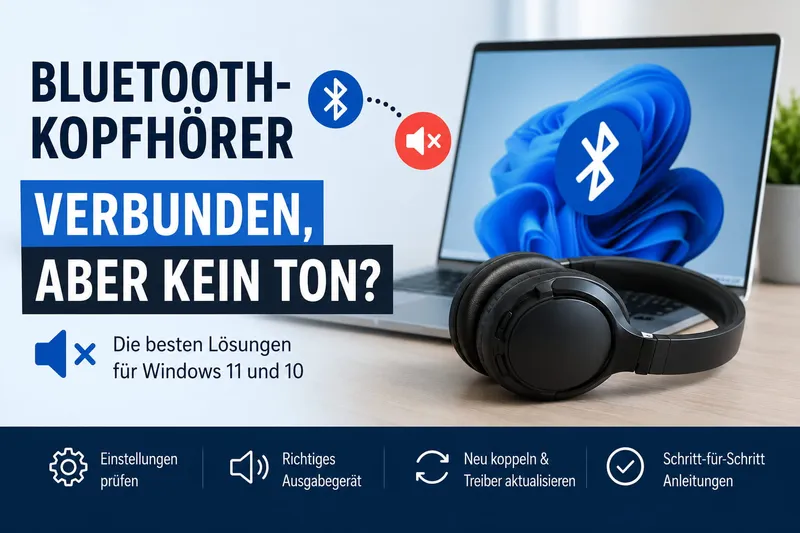 Bluetooth-Kopfhörer unter Windows: Verbunden, aber kein Ton