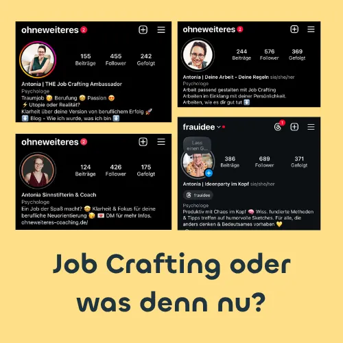 Job Crafting… das kennt doch keiner. Mir doch egal, dann ändere ich das!