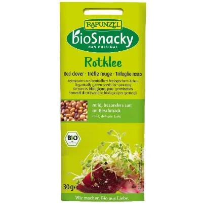 Rückruf: RAPUNZEL bioSnacky Rotklee Samen wegen EHEC/STEC-Bakterien zurückgerufen