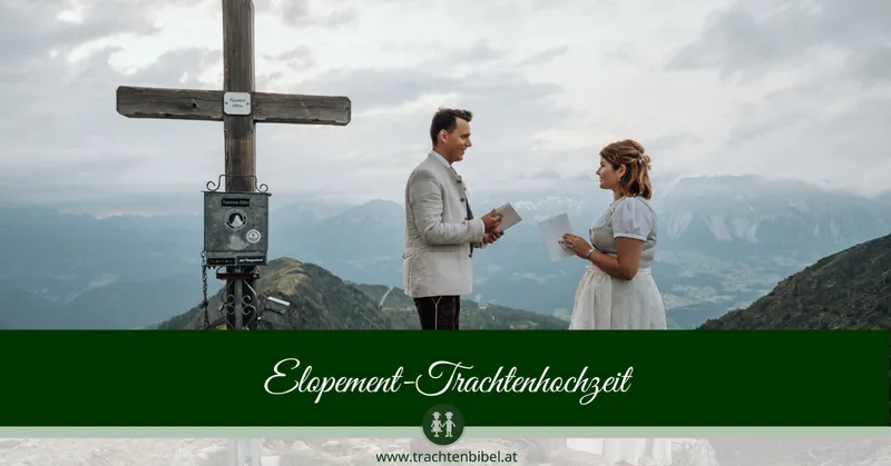 Elopement-Trachtenhochzeit hoch über dem Dachstein