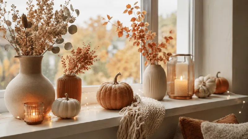 Herbstliche Fensterbank dekorieren: 21 gemütliche Ideen für dein Zuhause