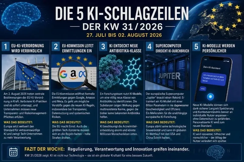 Die 5 Top KI-Schlagzeilen der KW 31/2026