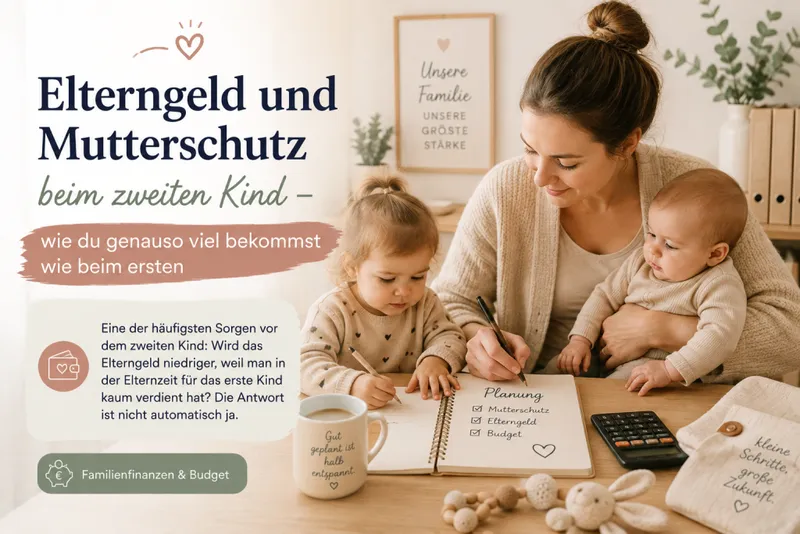 Elterngeld und Mutterschutz beim zweiten Kind – wie du genauso viel bekommst wie beim ersten