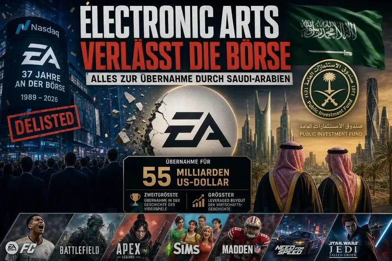 Historischer 55-Milliarden-Dollar-Deal: Electronic Arts verlässt die Börse