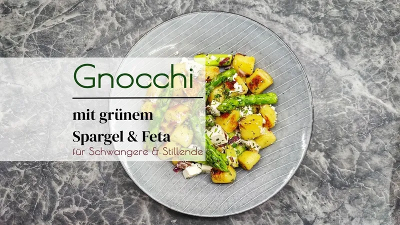 Spargel Gnocchi mit Feta: ein schnelles Frühlingsrezept unter 20 Minuten