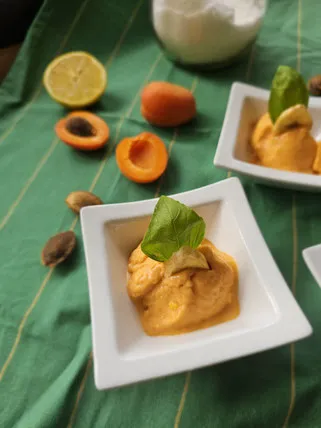 Aprikoseneis selber machen - cremiges Rezept mit Joghurt und Sahne
