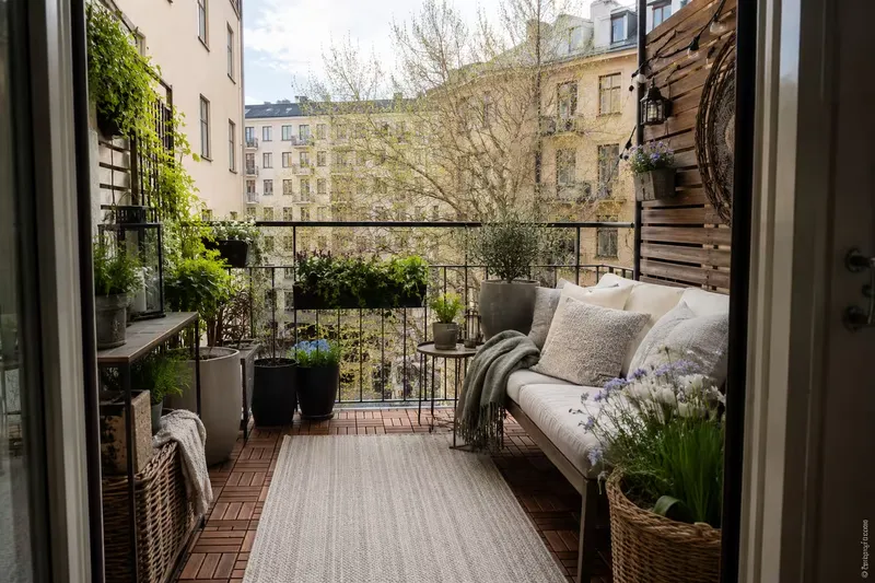 Balkon Dekoration für Frühling, Sommer, Herbst und Winter