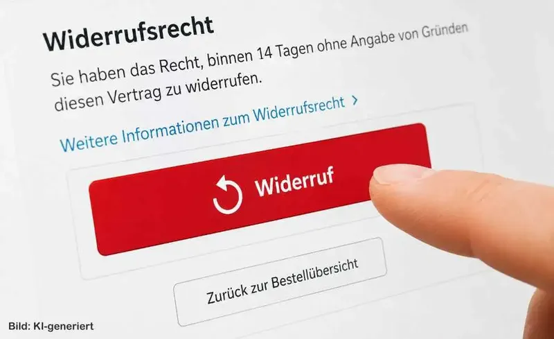 Der Widerrufsbutton: Einfacher Vertragswiderruf auf Knopfdruck