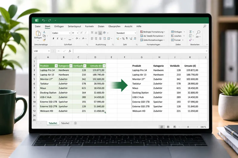 Excel-Tabelle entfernen: So bleiben deine Daten erhalten