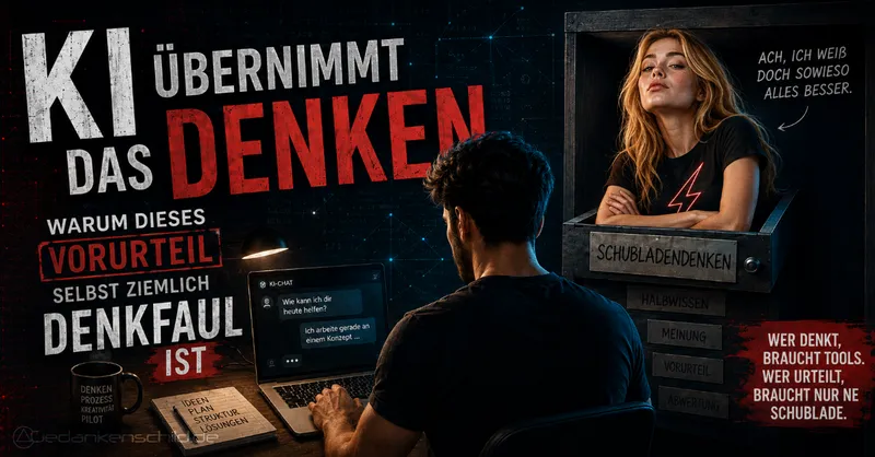 „KI übernimmt das Denken“ – warum dieses Vorurteil selbst ziemlich denkfaul ist