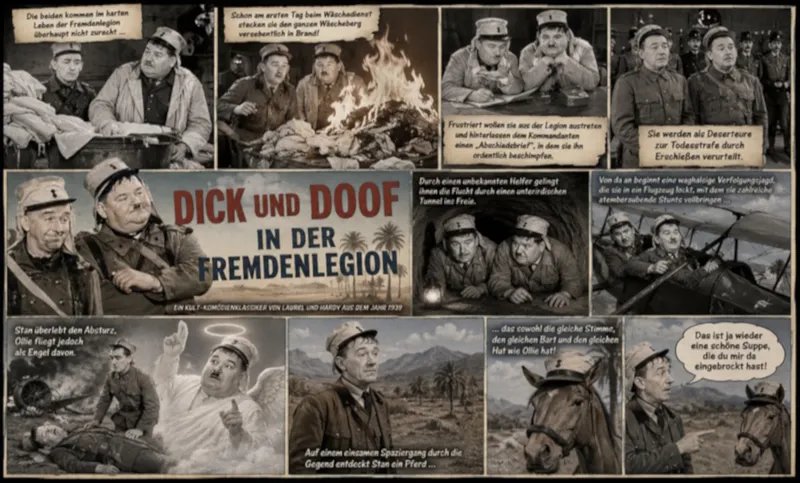 Dick und Doof in der der Fremdenlegion