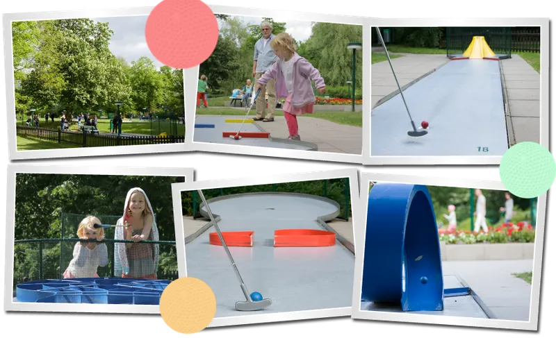 Minigolf im Bürgerpark: 18 Bahnen am Emmasee