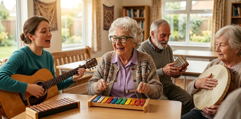 7 Vorteile von Musiktherapie für Senioren mit Demenz