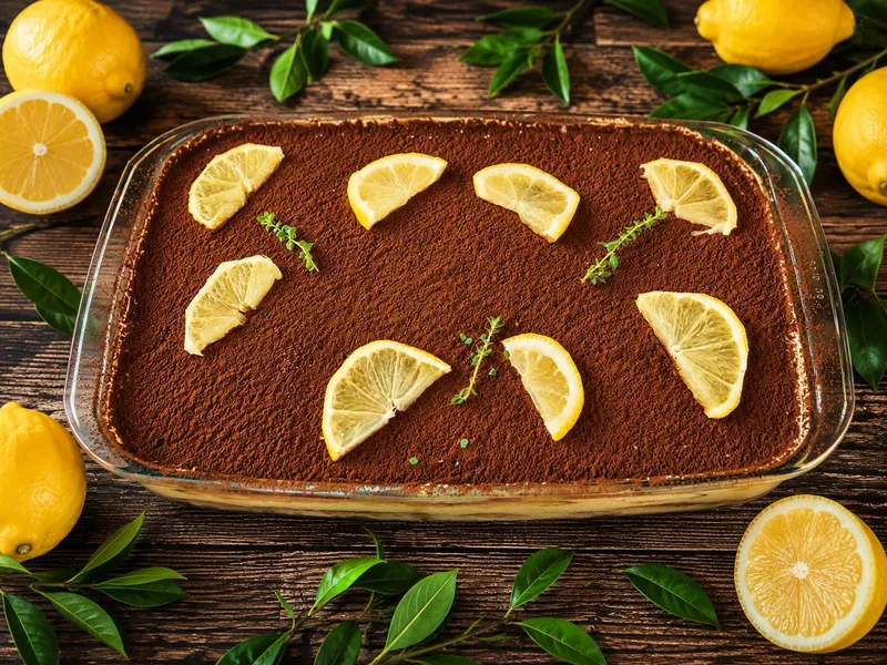 Sommerfrisches Zitronen Tiramisu ohne Ei