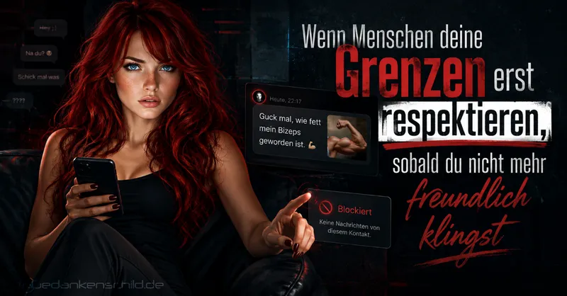 Wenn Menschen deine Grenzen erst respektieren, sobald du nicht mehr freundlich klingst
