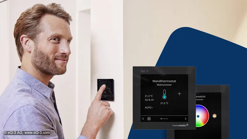 Homematic IP Glasdisplay – plus: Jetzt auch für Funk-Systeme und mit neuen Features