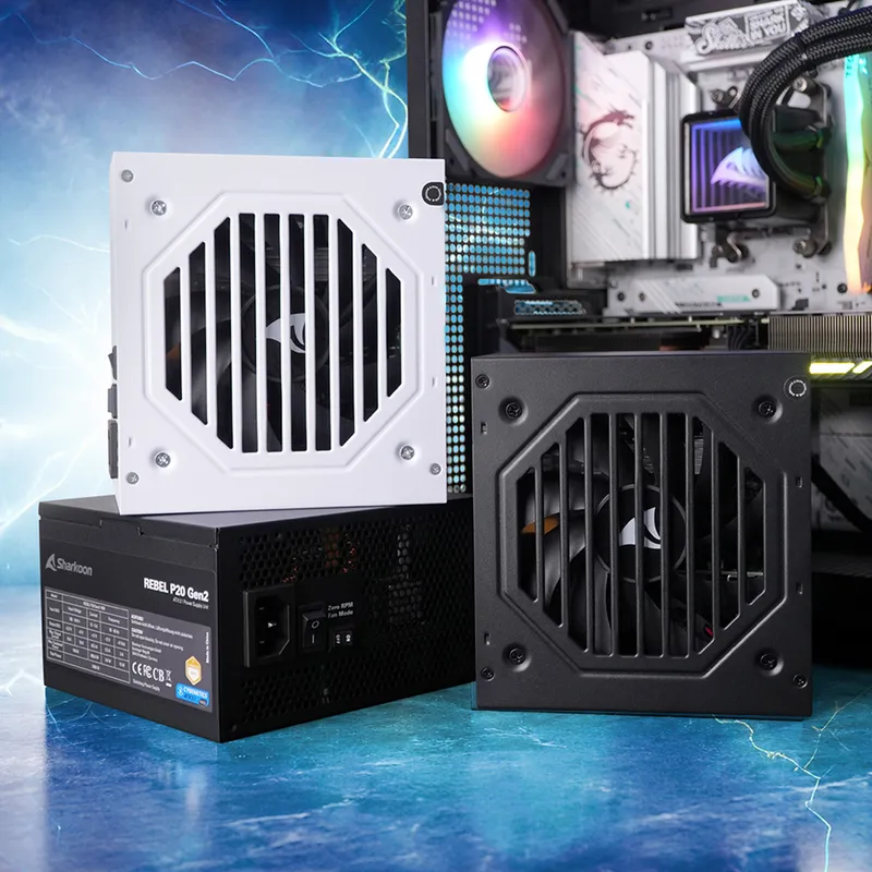 Sharkoon Rebel P20 Gen2: ATX-3.1-Netzteil mit 12V-2×6 ab 79,90 Euro