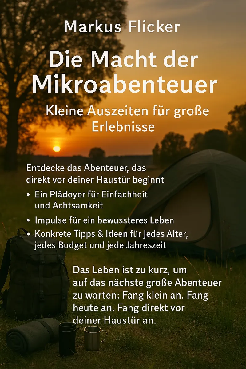 Die Macht der Mikroabenteuer: Kleine Auszeiten für große Erlebnisse. Entdecke die Abenteuer vor deiner Tür! Buch von Markus Flicker