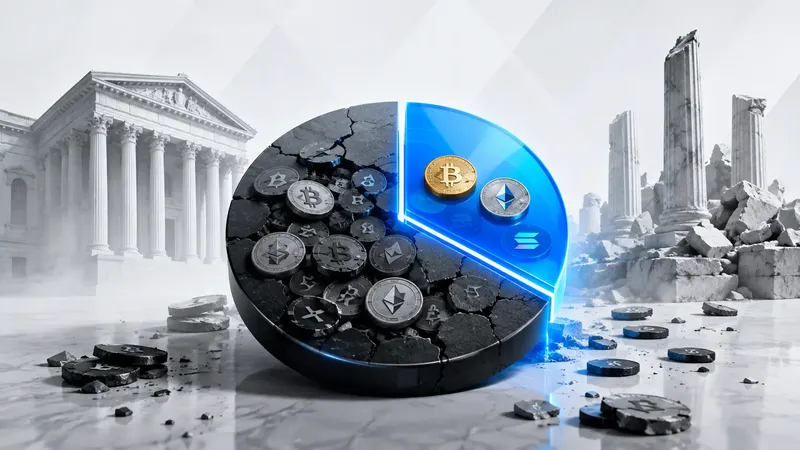 Krypto-Studie zeigt: Fast drei Viertel aller Top-100-Coins sind heute operativ tot