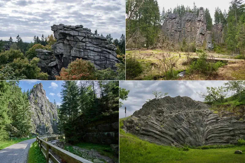 Die markantesten Felsformationen im Erzgebirge